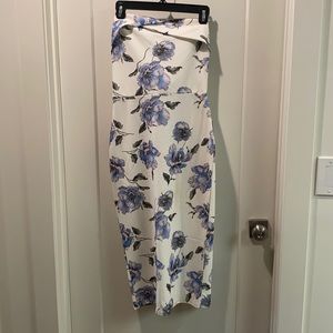 Floral Strapless Dress
